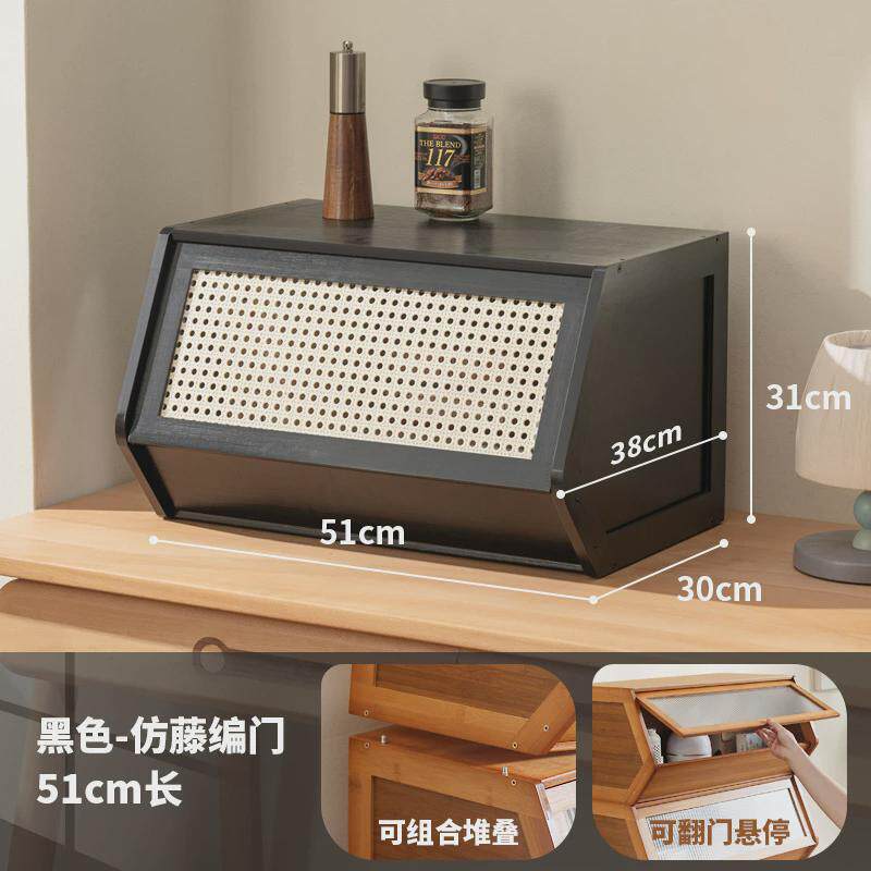 多功能有盖杂物收纳盒叠加可储物整理箱家用收纳柜储物箱床头柜子