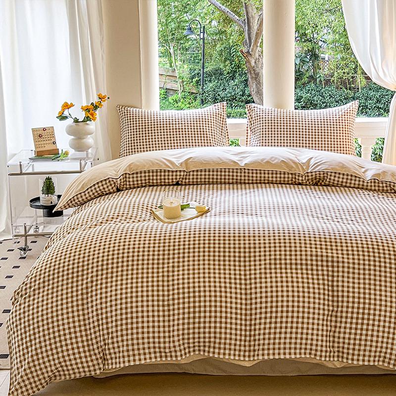 小清新四件套秋冬单人床单卡通风床上用品单件被套学生宿舍三件套