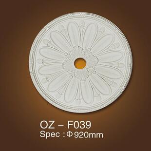 热销欧式pu雕花天花板仿石膏灯盘天花吊顶装饰厂家供应