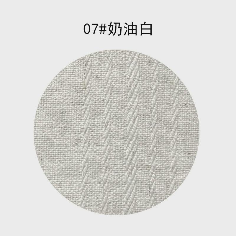 阳台棉麻窗帘日式原木风亦布亦纱客厅山川隔断北欧简约2024新款图片