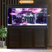 鱼缸中大型客厅家用水族箱免换水超白玻璃龙鱼缸底滤1.2米1.5米