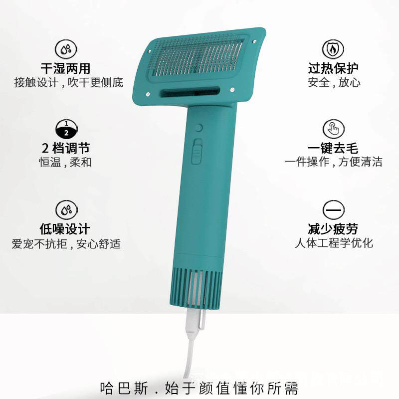 现货宠物吹风机猫狗吹风梳猫咪吹水梳毛烘干机泰迪狗狗梳子吹毛器