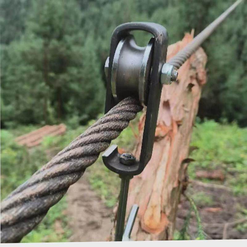 电缆放线滑轮钢丝绳轮滚轮单边轮高空吊轮U型轮轨道轮高山运送轮
