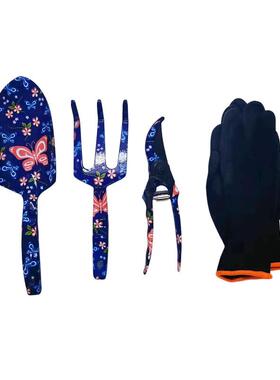ebay铝合金园林蝴蝶工具印花印花花园园艺用品翻土铲手套套装