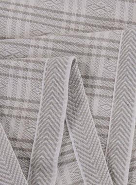 AZA3床上水洗双人透气凉席套件哈麻双鹤棱格款亚麻凉席三件套单