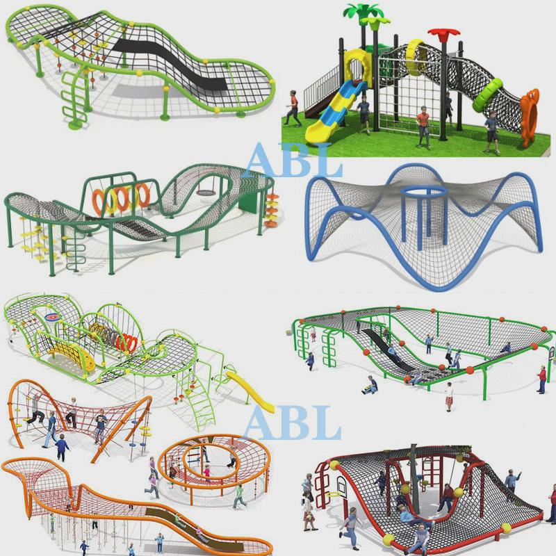 户外爬网幼儿园景区攀爬网木质廊桥动架拓展训练钻无廊游乐场设备