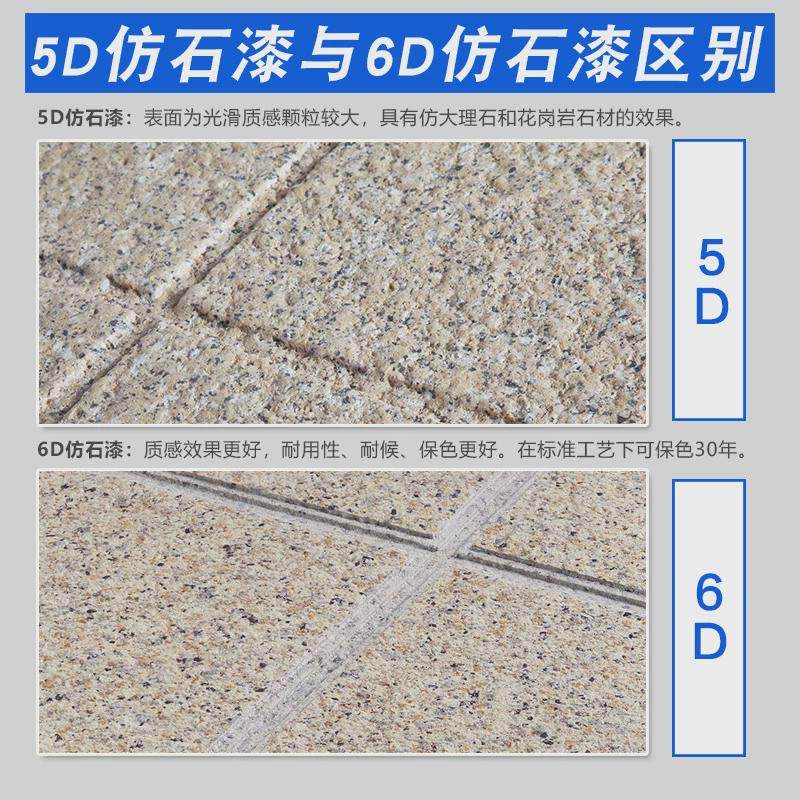 厂家直销6D水包砂别墅外墙漆耐候防水外墙石感漆多彩漆外墙仿石漆