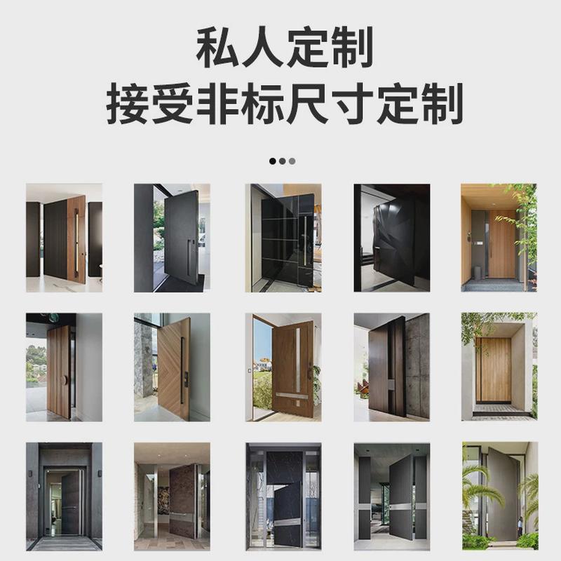 热销厂家直销铸铝门极简现代防盗门源头单开子母入户门家用玻璃窗