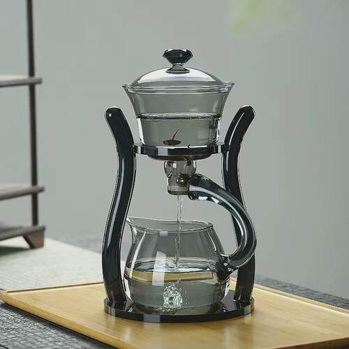 功夫茶具全自动玻璃创意冲煮茶壶家用简约懒人泡茶器茶器套装