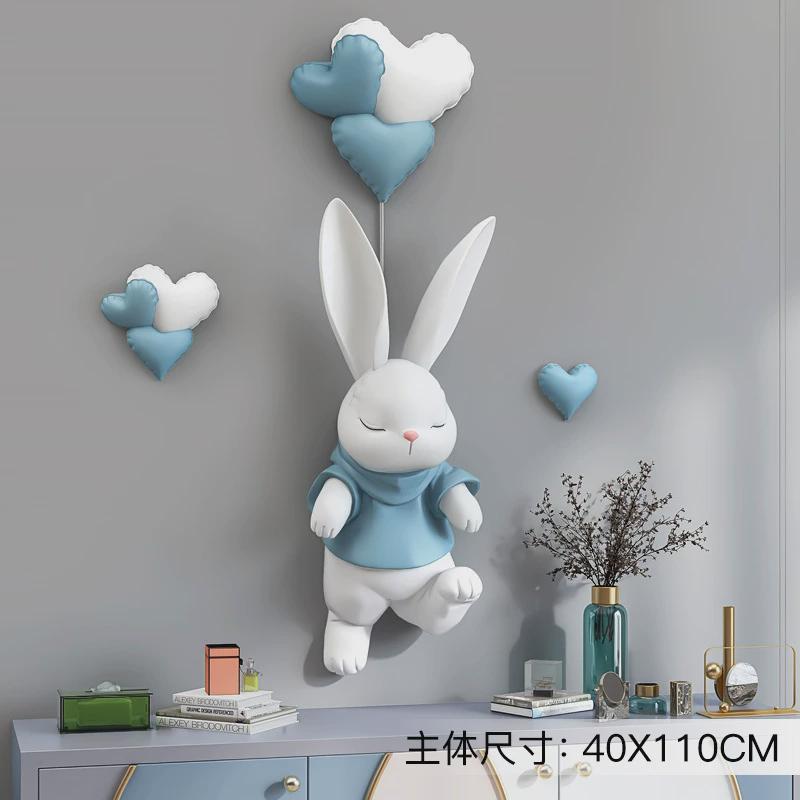 S588潮玩熊入户玄关挂画客厅装饰画现代简约儿童房卧室3d立体浮雕