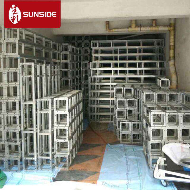 深圳喷绘工厂供应舞台背景布广告路演桁架搭建婚庆广告背景桁架