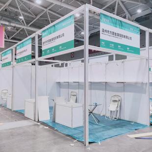 摊位八棱柱标摊展板展架组装招聘会标准跨境人才市场标摊展位隔断
