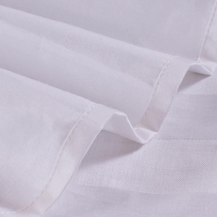 酒店酒店床上用品草全棉宾馆床单全棉缎条布酒店床单被套定制