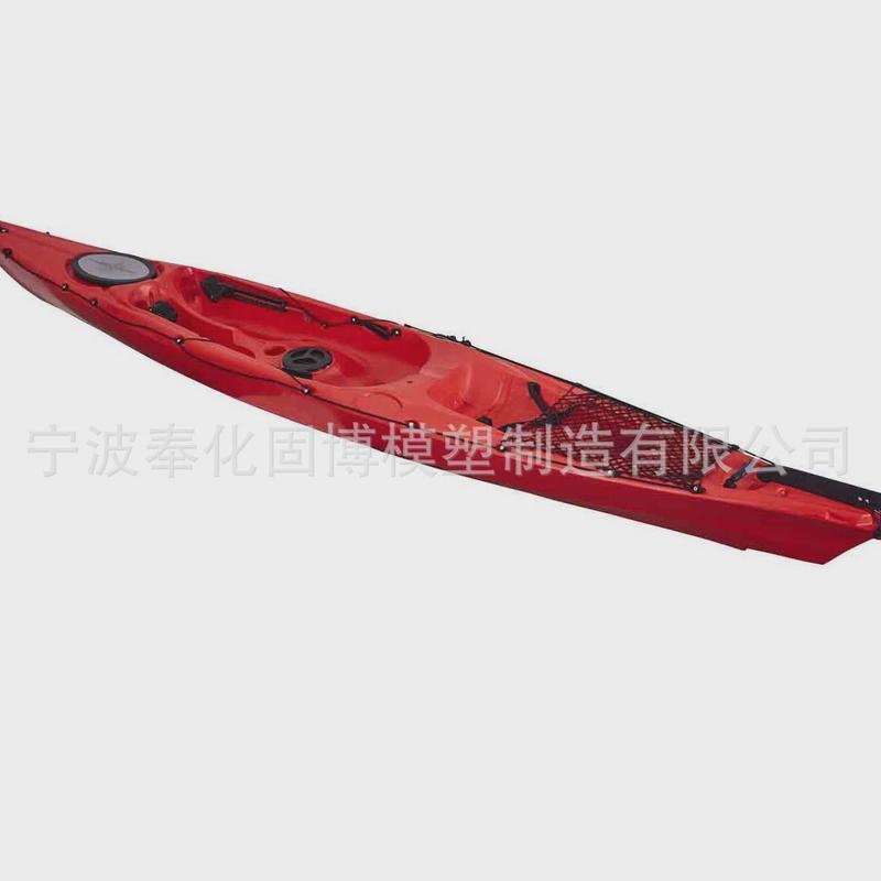 热销单人5米05海洋舟冲锋舟工厂滚硬艇塑料直销塑艇单人皮划艇