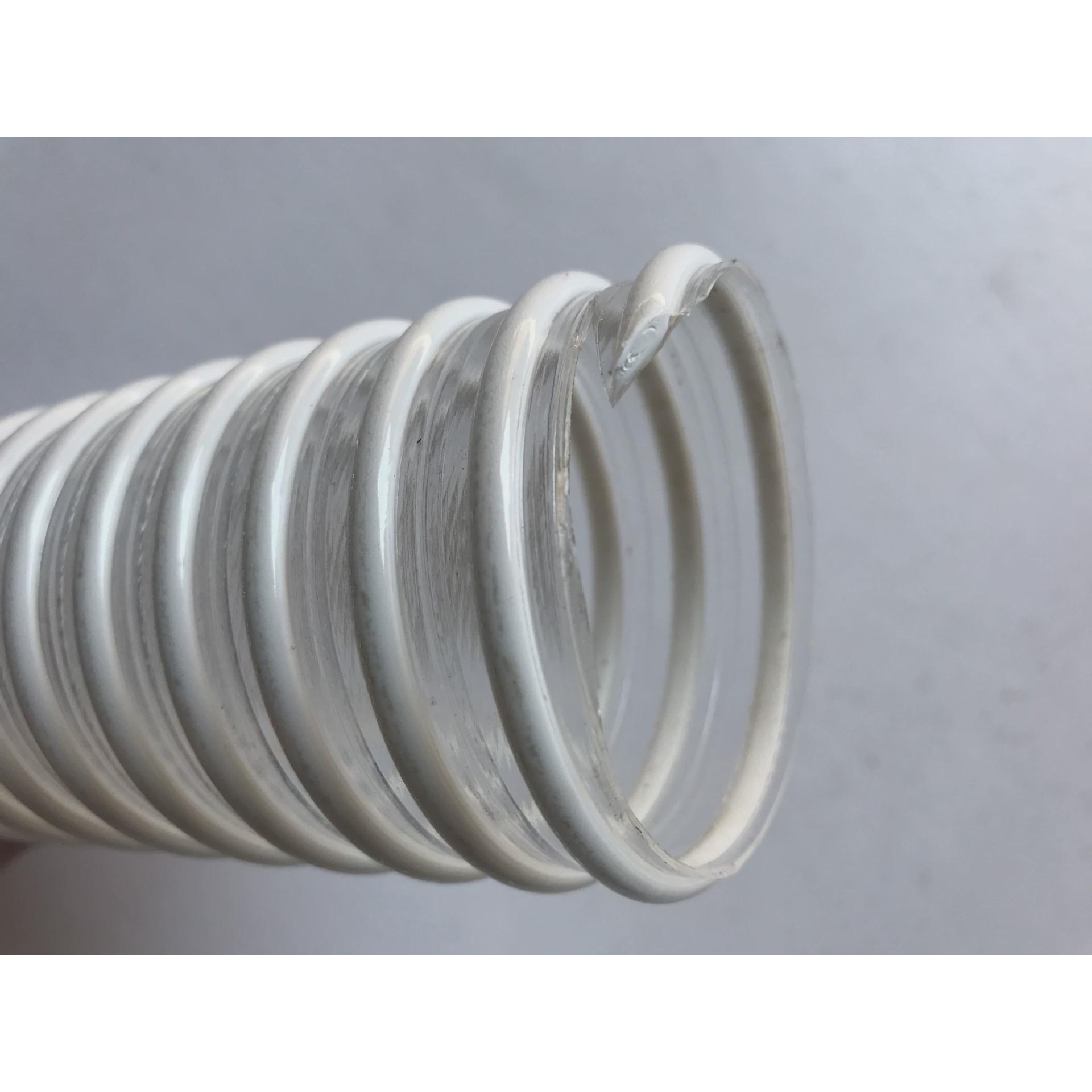 PVC塑筋通风管透明吸尘软管螺旋塑料波纹管100mm110mm内径