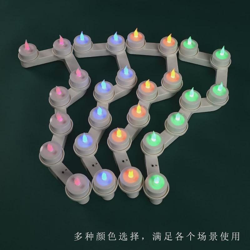 电子可充电灯蜡烛灯led仿真插电北斗七星电子灯长明酥油灯道具小