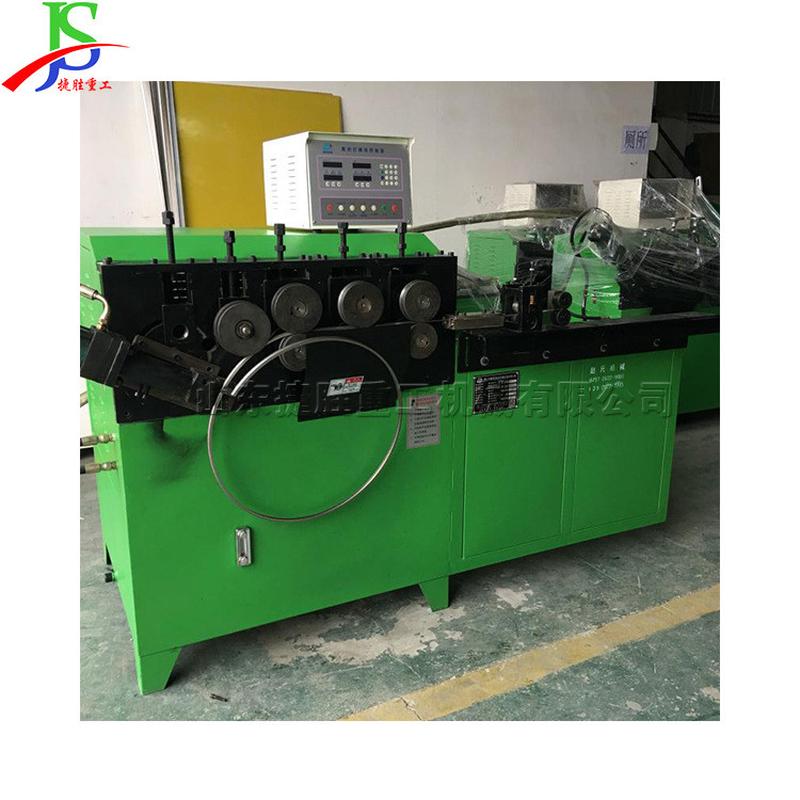 1.5kw方向盘打圈机钢带压扁铁槽打圈成型机变频空心管卷圆机
