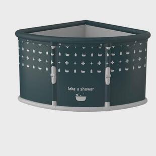 家用一键折叠免安装浴桶成人泡澡桶便携一秒折叠儿童三角形洗澡桶