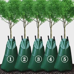 浇树袋20加仑灌溉水袋可重复使用重型缓释树袋高级pvc树滴灌浇袋