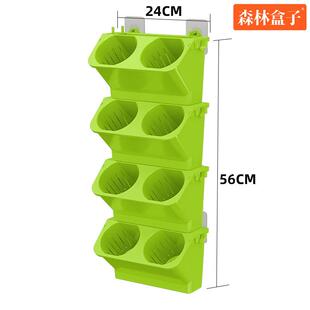 阳台盒子2515-4森林壁挂花盆免打孔室内种植盒种绿萝草莓挂墙花盆