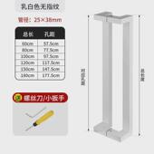 玻璃门拉手不锈钢方管双弯无指纹玫瑰金色钛黑有框拐角大木门把手
