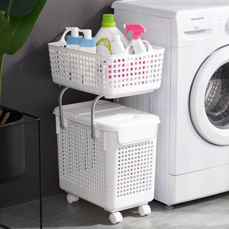 用浴室脏衣篮加厚款大号洗衣篮脏收纳篮新款叠加篮子可移动,收纳整理,脏衣篮,淘宝优惠券,粉丝福利购,淘宝优惠卷