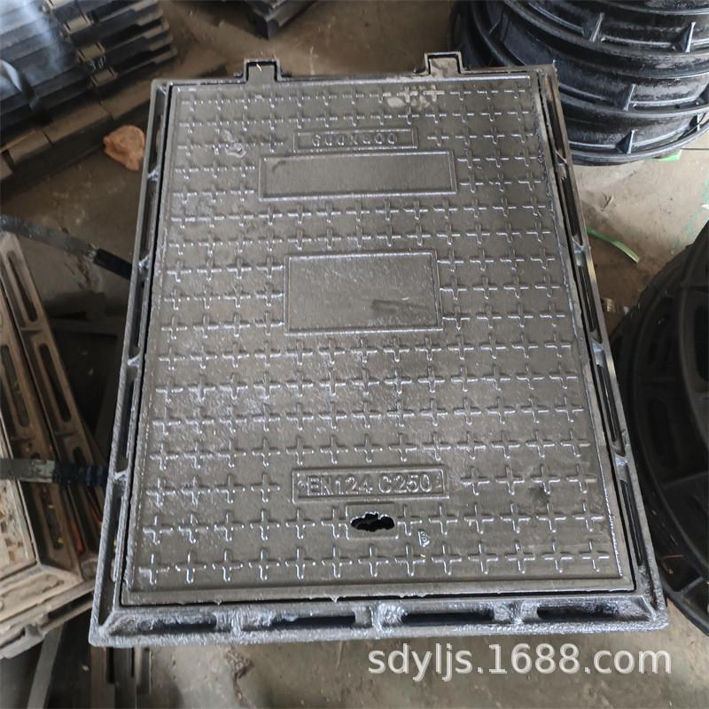 铸铁井盖重型铸铁电力盖板球墨铸铁井盖800*800球墨铸铁方井