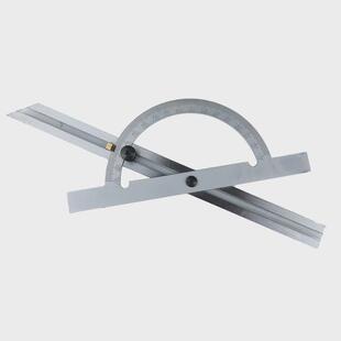 etopoo工业级碳钢量角器角度规角度尺游标卡尺可调式镀铬角尺