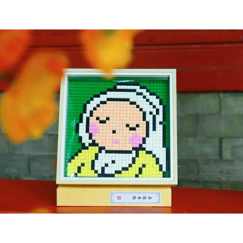 创意马赛克壁画相框手工diy材料包小颗粒积木像素画摆件摆饰礼品