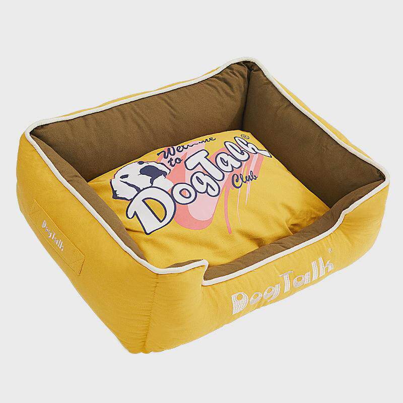 dogtalk全可拆洗纯棉帆布四季通用狗窝猫窝耐咬宠物狗小型犬床垫