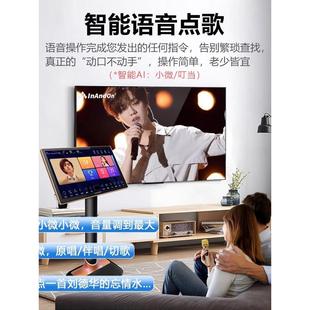 InAndOn音王点歌机D90家庭KTV触摸话筒家用卡拉OK歌一体机 2024款