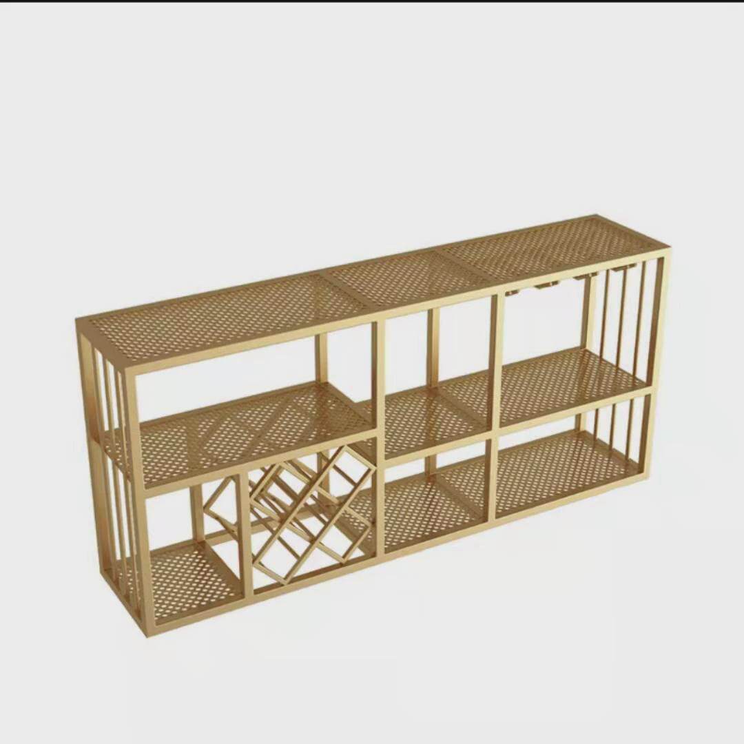 简约铁艺红酒架壁挂酒架酒柜客厅墙上置物架现代展示架悬挂酒杯架