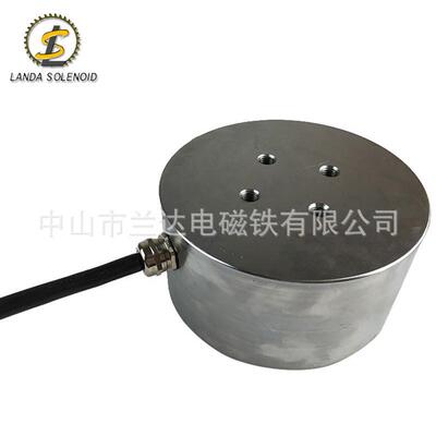 兰达h18090吸盘式电磁铁直流圆形软磁吸盘式电磁铁搬运机械自动