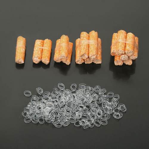 耐高温透明橡皮筋白色耐用高弹力抗老化皮套钓巨物绑鱼饵颗粒胶圈