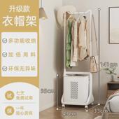 落地家用可移动脏衣篓收纳筐脏衣篮衣帽加厚简易卧室折叠挂衣架