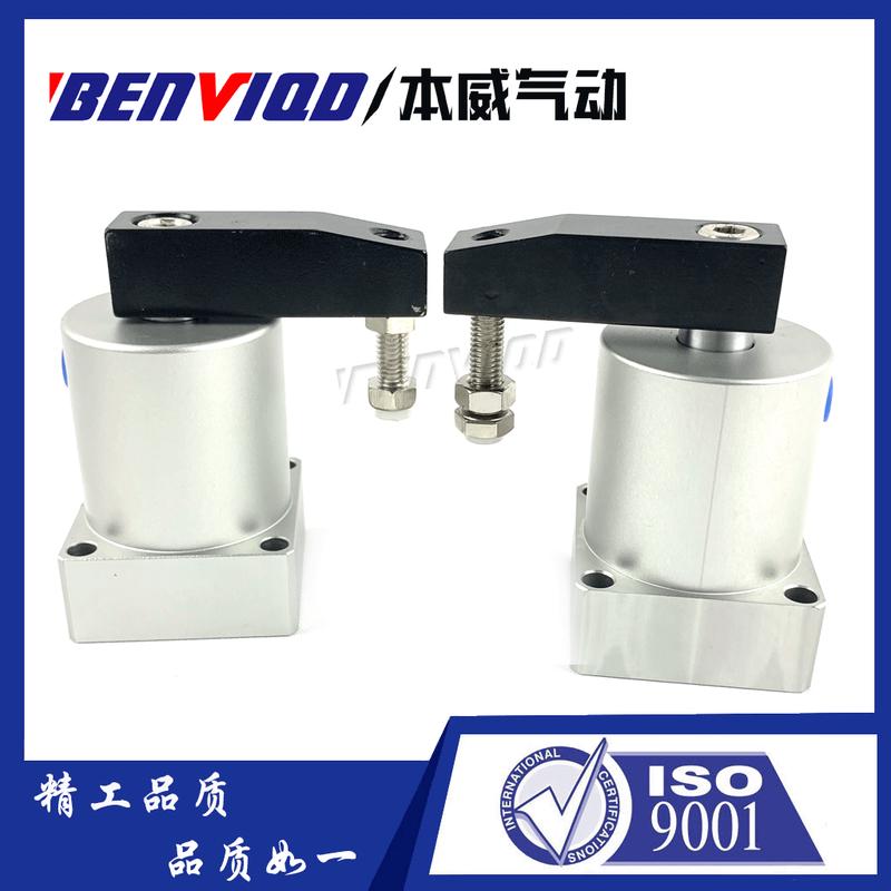 气动转角气缸ack25-90旋转气缸下压左右夹紧气缸
