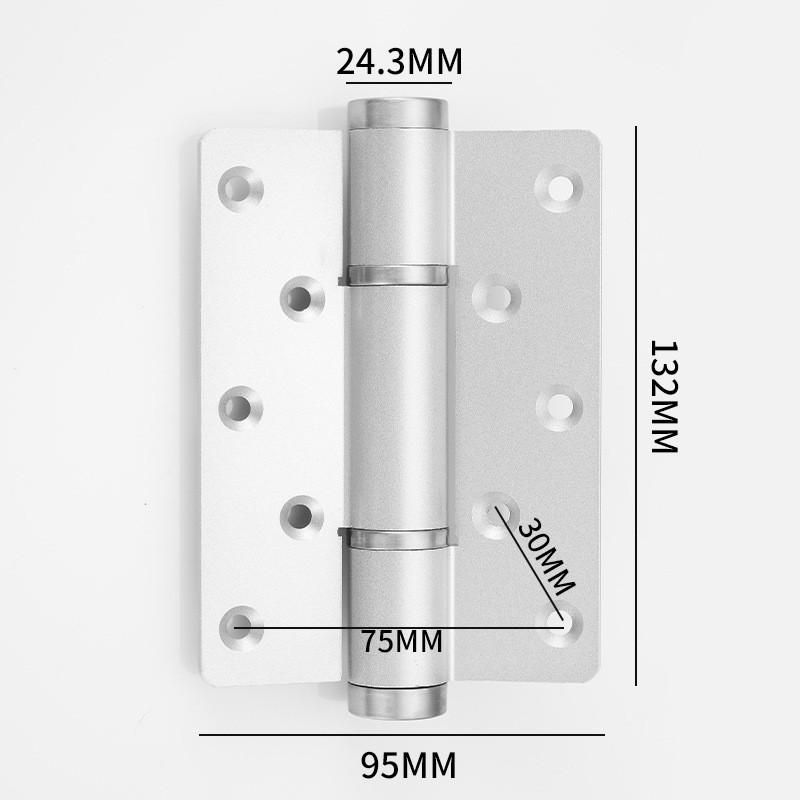 隐形门合页铝合金平开阻尼缓冲液压合页自动闭门器多功能5寸合叶