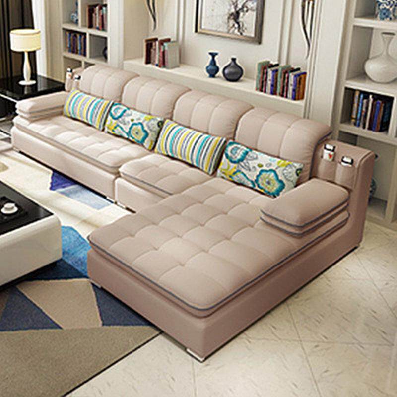 沙发大小户型可拆洗客厅组合套装整装简约现代乳胶转角贵妃位沙发