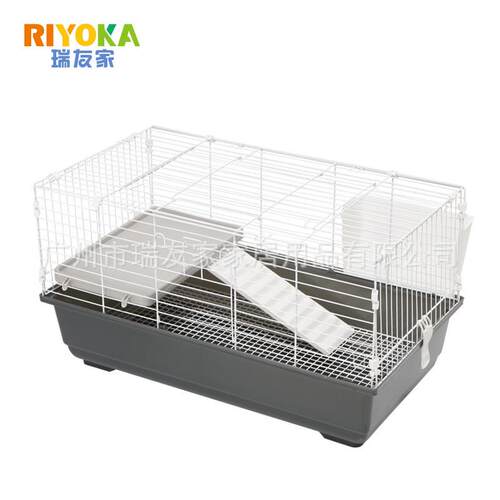 瑞友家大号兔笼荷兰猪豚鼠宠物窝养殖笼家用防喷尿别墅80cm带底网