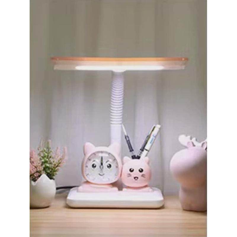 工厂学生宿舍护眼台灯儿童书桌台灯创意带笔可闹钟小夜灯筒定制,家装灯饰光源,护眼吸顶灯,淘宝优惠券,粉丝福利购,淘宝优惠卷