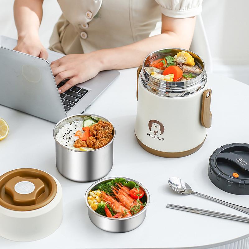 热销旗丰保温饭盒桶冬季大容量长时间学生便当上班族保温桶316不