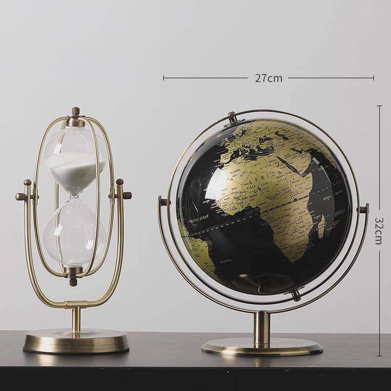 办公室电视柜装饰地球仪摆件轻奢高档客厅桌面酒柜书房家居装饰品,家居饰品,装饰摆件,淘宝优惠券,粉丝福利购,淘宝优惠卷