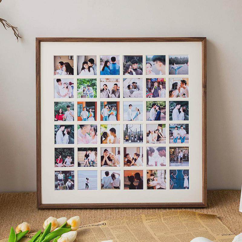 48宫格相框挂墙九宫格洗照片打印实木婚纱框情侣diy拼图画框装裱,家居饰品,相框/画框,淘宝优惠券,粉丝福利购,淘宝优惠卷