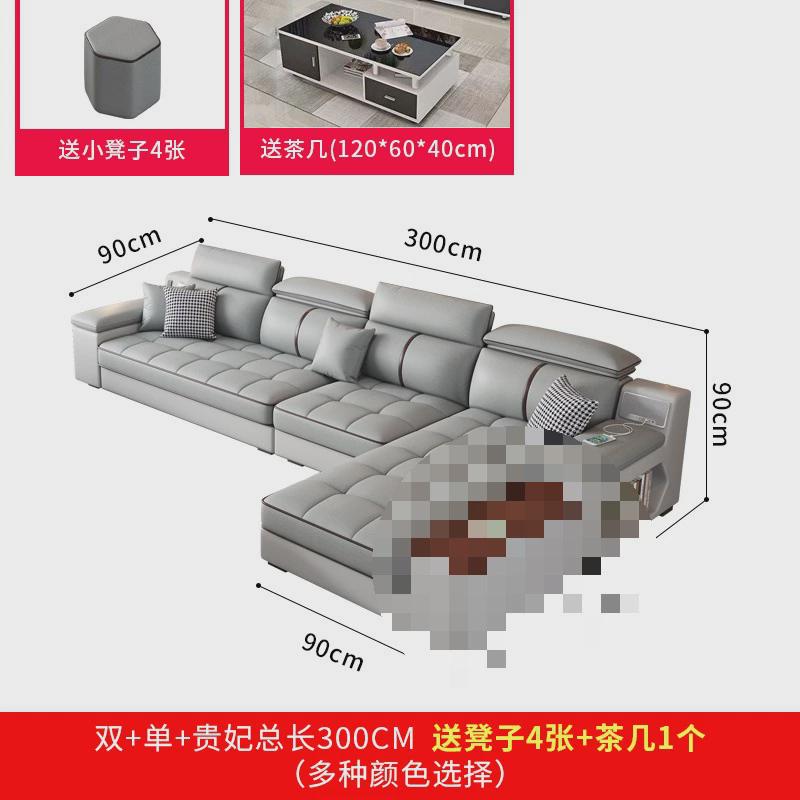 布艺沙发现代简约客厅组合家具户型2024新款佛山大小科技布沙新品