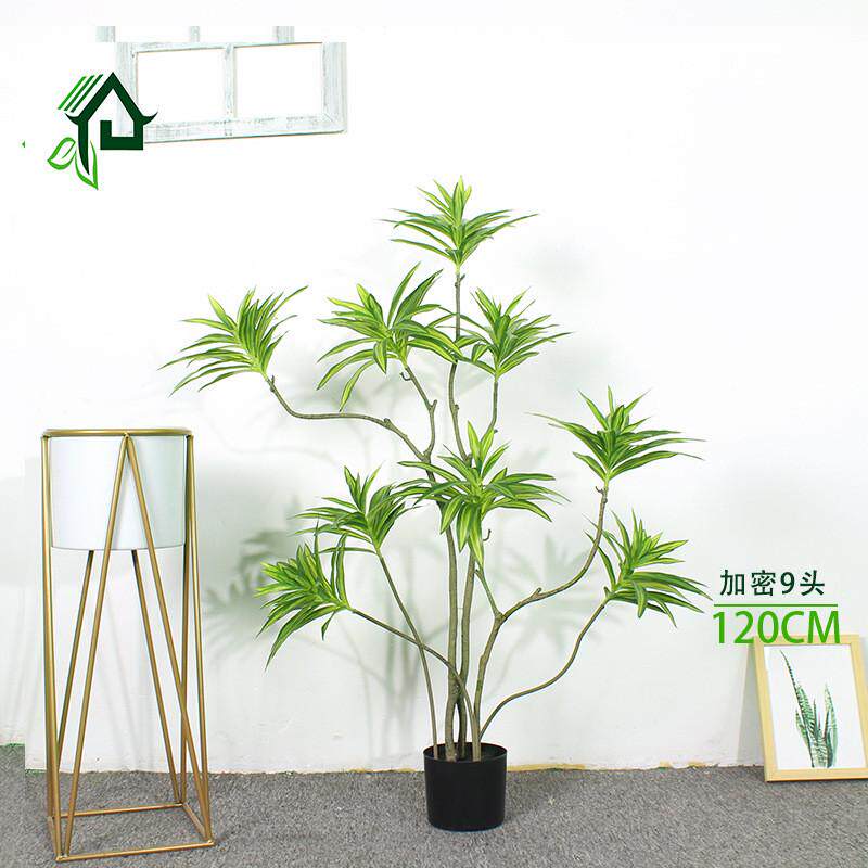 仿真绿植百合竹家居装饰室内摆件植物盆栽生假加密轻奢百合花植物