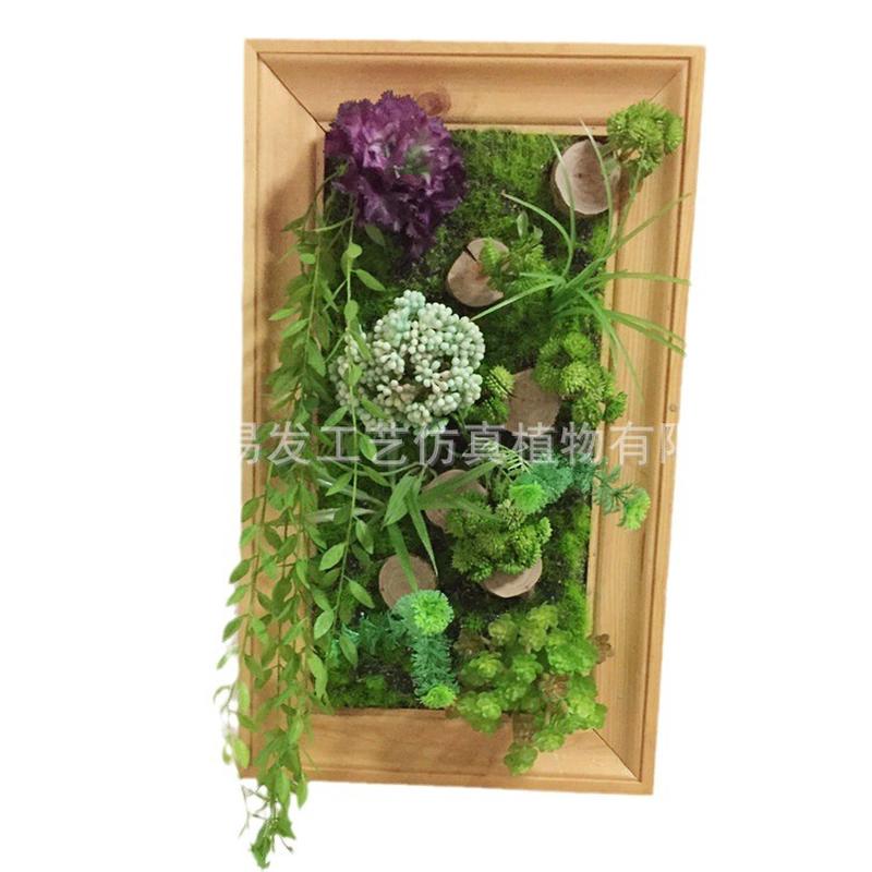 仿真植物相框墙上装饰品墙面创意家居挂件客厅背景墙多肉挂件