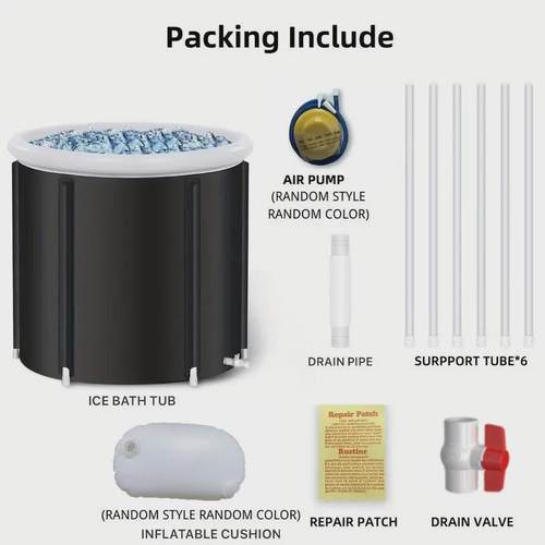【工厂现货】爆款运动员气圈浴桶冰浴浴缸折叠便携式冷热水浴