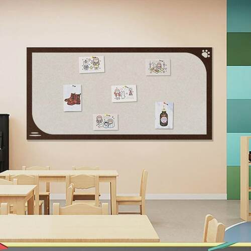 彩色免打孔自粘毛毡板照片墙房间装饰背景板幼儿园作品展示墙贴板 - 封面