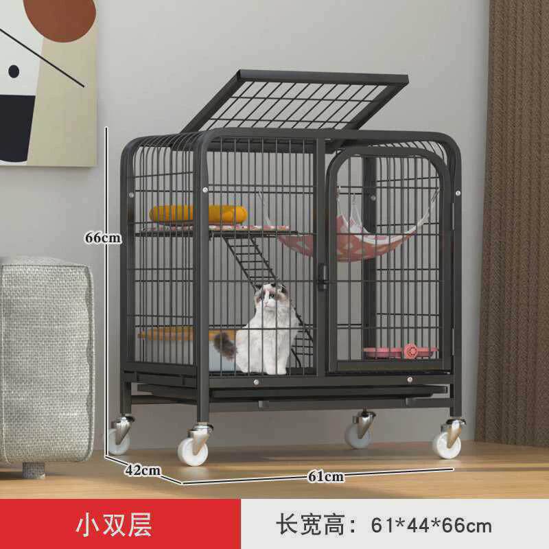 家用室内猫笼子猫屋自由空间别墅猫咪猫窝猫舍家用一体城堡猫包邮