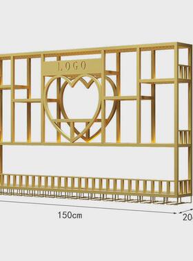 铁艺酒柜靠墙壁挂式酒架工业风发光置物架酒吧吧台展示架红酒架子